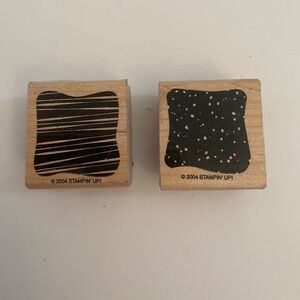 Stampin' Up! 2004 Little Layers (2) rubber stamps EUC